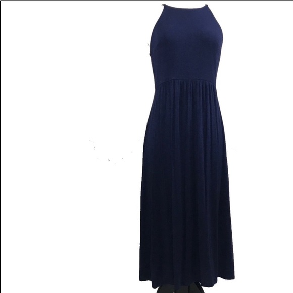 loft navy blue dress
